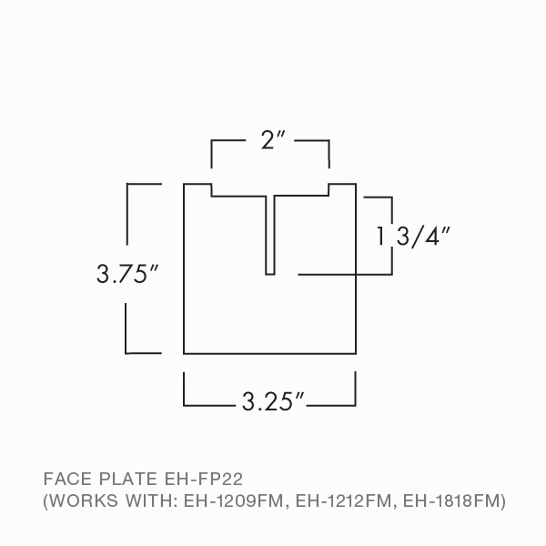 Concealed Counter Support Face Plate - Image 2