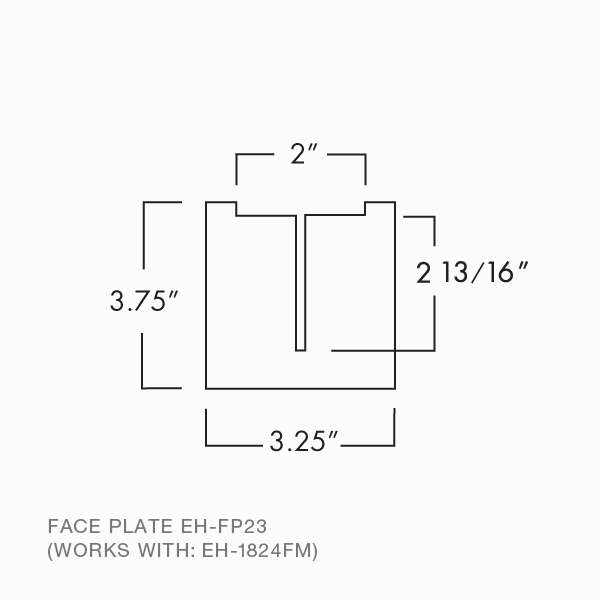 Concealed Counter Support Face Plate - Image 3