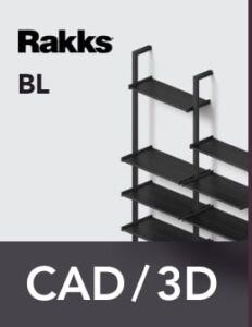 Rakks BL Pole Shelving CAD/3D