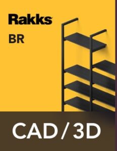 Rakks BR Pole Shelving CAD/3D