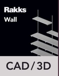 Rakks Wall-mounted Shelving CAD/3D